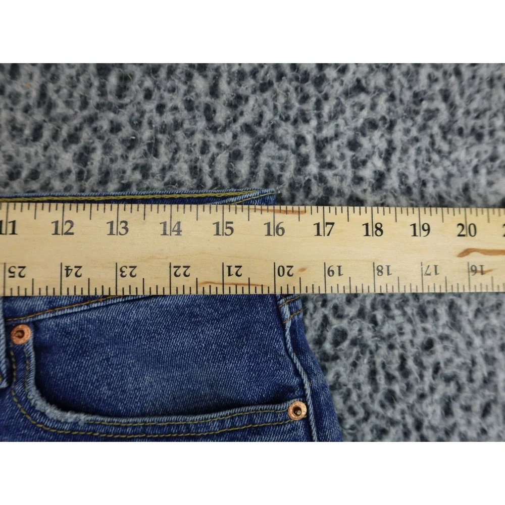 Levi's Denim Cut Off Shorts Mens 32 Blue Good Raw Hem‎ 5 Pocket Casual Summer